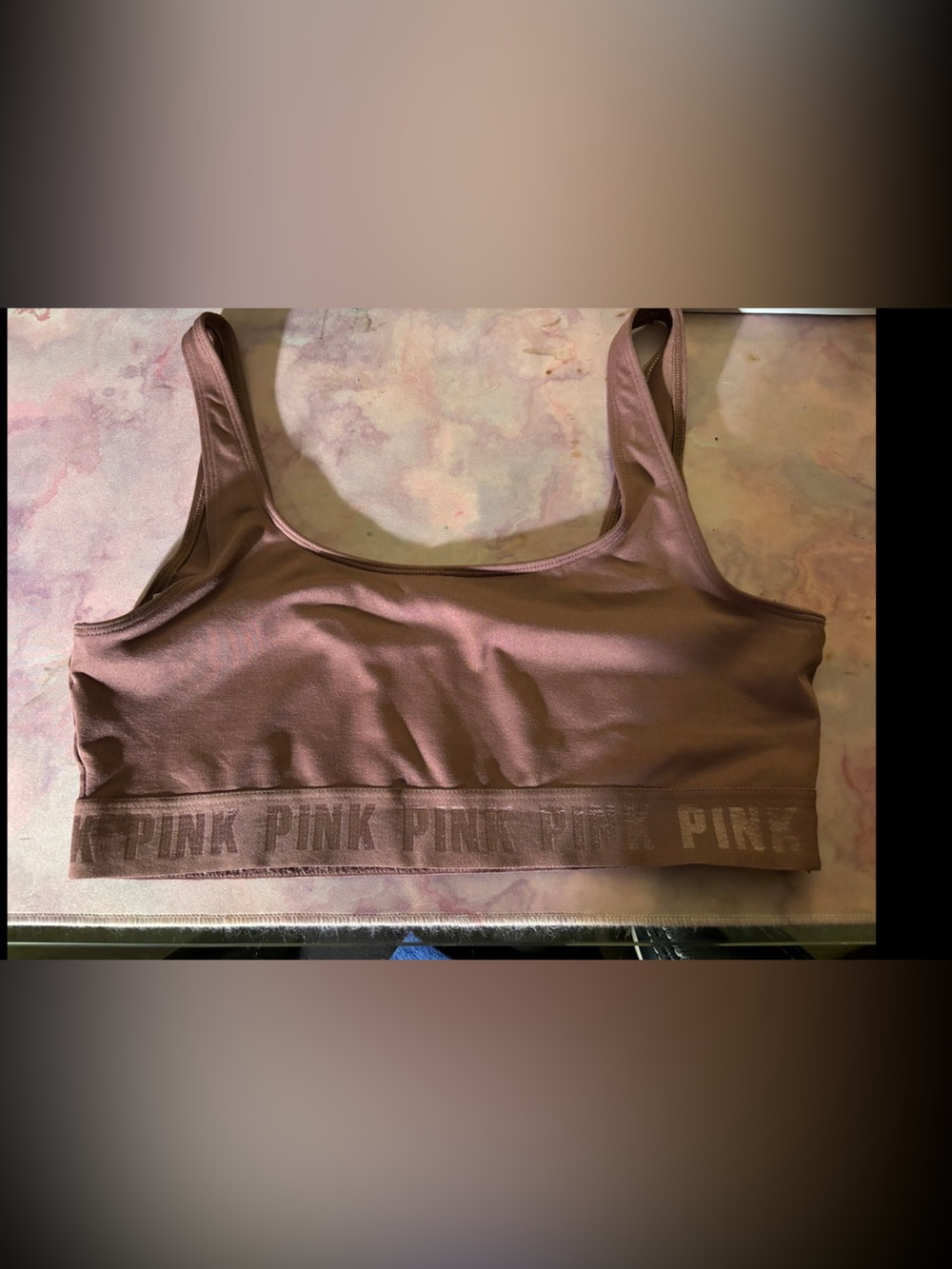 PINK Victoria's Secret Seamless Scoop Neck Sports Bra —